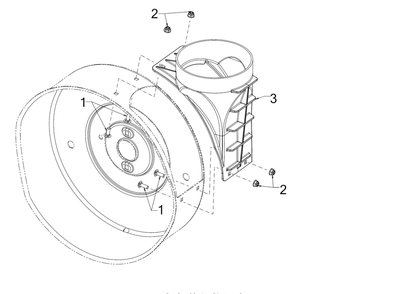 Chute Adapter Diagram and Parts List for 2X30-INCHMAX (31AH8DVS710)(2020) Cub Cadet Snow Blower
